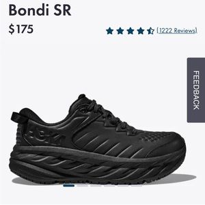 Hoka Bondi 7 slip resistant sneakers